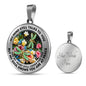 AG2908081 My Mind Still Talks To You Dragonflies Flower Luxury Necklace with Back Engraving