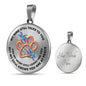 JL1507011 My Mind Turquoise Dragonflies Rose Gold One Paw Luxury Necklace with Back Engraving