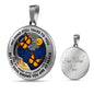 AG2108021 My Mind Still Talks To You Orange Monarch Butterflies Tree Of Life Luxury Necklace with Back Engraving