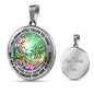 AG2408057 My Mind Still Talks To You Dragonflies Flower Luxury Necklace with Back Engraving