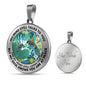 AG2408070 My Mind Still Talks To You Hummingbirds Flower Luxury Necklace with Back Engraving