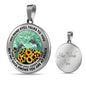 AG2508068 My Mind Still Talks To You Hummingbirds Flower Luxury Necklace with Back Engraving