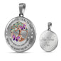 My Mind Still Talks To You Purple Butterflies Tree Of Life Craft SP1909043 Luxury Necklace with Back Engraving