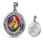 AG2008044 My Mind Still Talks To You Red Cardinals Tie DyeTree Of Life Luxury Necklace with Back Engraving
