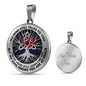 AG0608078 My Mind Still Talks To You Red Cardinals Silver Celtic Knot Tree Of Life And Galaxy Luxury Necklace with Back Engraving