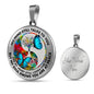 AG2108011 My Mind Still Talks To You Blue Butterflies Yin Yang Tree Of Life Luxury Necklace with Back Engraving