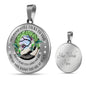 My Mind Still Talks To You Green Hummignbirds Moon Tree Of Life SP2209020 Luxury Necklace with Back Engraving