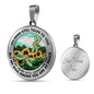 AG2508058 My Mind Still Talks To You Dragonflies Flower Luxury Necklace with Back Engraving