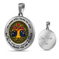 AG0608084 My Mind Still Talks To You Red Cardinals Gold Celtic Knot Tree Of Life Luxury Necklace with Back Engraving
