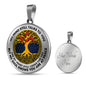 AG0608087 My Mind Still Talks To You Red Cardinals Gold Celtic Knot Tree Of Life Luxury Necklace with Back Engraving