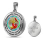 JL1407001 My Mind Still Talks To You Red Cardinals Opal Gold Tree Of Life Luxury Necklace with Back Engraving