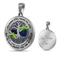 AG0608107 My Mind Still Talks To You Golden Dragonflies Silver Celtic Knot Tree Of Life Luxury Necklace with Back Engraving