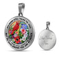 AG2608041 My Mind Still Talks To You Red Cardinals Flower Luxury Necklace with Back Engraving