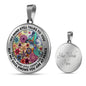 AG2208082 My Mind Still Talks To You Hummingbirds Flower Luxury Necklace with Back Engraving
