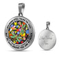AG2808028 My Mind Still Talks To You Dragonflies Flower Luxury Necklace with Back Engraving