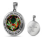 AG2608055 My Mind Still Talks To You Dragonflies Flower Luxury Necklace with Back Engraving