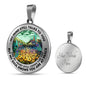 AG2508069 My Mind Still Talks To You Hummingbirds Flower Luxury Necklace with Back Engraving