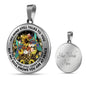 AG2908095 My Mind Still Talks To You Hummingbirds Flower Luxury Necklace with Back Engraving