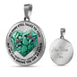 SP0109051 Mind Still Talks To You Hummingbirds Broken Heart Of Rocks Luxury Necklace with Back Engraving