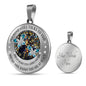 My Mind Still Talks To You Turquoise Butterflies Titan Tree Of Life SP1909013 Luxury Necklace with Back Engraving