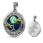 AG0608124 My Mind Still Talks To You Golden Dragonflies Silver Moon Tree Of Life And Galaxy Luxury Necklace with Back Engraving