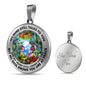 AG2208077 My Mind Still Talks To You Hummingbirds Flower Luxury Necklace with Back Engraving