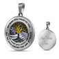 JL1407042 My Mind Still Talks To You Blue Dragonflies Yin Yang Tree Of Life Luxury Necklace with Back Engraving