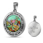 AG2508057 My Mind Still Talks To You Dragonflies Flower Luxury Necklace with Back Engraving