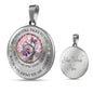 POLVSH0002 Purple Butterfly Pink Tree Of Life Chakra My Mind Talks To You Luxury Necklace with Back Engraving