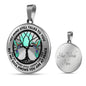 AG0608141 My Mind Still Talks To You Hummingbirds Black Moon Tree Of Life Luxury Necklace with Back Engraving