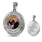My Mind Still Talks To You Purple Butterflies Wood Tree Of Life SP1909022 Luxury Necklace with Back Engraving