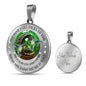 My Mind Still Talks To You Green Hummingbirds Celtic Tree Of Life And Moon SP1909063 Luxury Necklace with Back Engraving