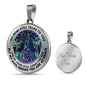 AG0608128 My Mind Still Talks To You Hummingbirds Metal Tree Of Life Luxury Necklace with Back Engraving