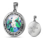 AG2208085 My Mind Still Talks To You Hummingbirds Flower Luxury Necklace with Back Engraving