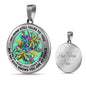 AG2908072 My Mind Still Talks To You Dragonflies Flower Luxury Necklace with Back Engraving