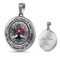 AG0608079 My Mind Still Talks To You Red Cardinals Black Celtic Knot Tree Of Life And Galaxy Luxury Necklace with Back Engraving