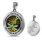 TQ0104 God Has You In His Arms Dragonfly Tree Of Life Luxury Necklace with Back Engraving