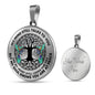 AG0608134 My Mind Still Talks To You Hummingbirds Black Celtic Knot Tree Of Life Luxury Necklace with Back Engraving