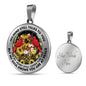 AG2908068 My Mind Still Talks To You Red Cardinals Flower Luxury Necklace with Back Engraving