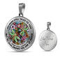 AG2608058 My Mind Still Talks To You Dragonflies Flower Luxury Necklace with Back Engraving