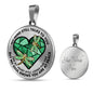 SP0109046 My Mind Still Talks To You Dragonflies Broken Heart Luxury Necklace with Back Engraving