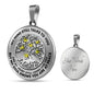 B0706039 My Mind Still Talks To You Six Yellow Butterflies And Metal Tree Of Life Luxury Necklace with Back Engraving