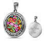 AG2808030 My Mind Still Talks To You Dragonflies Flower Luxury Necklace with Back Engraving