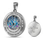 My Mind Still Talks To You Turquoise Butterflies Tree Of Life SP2209010 Luxury Necklace with Back Engraving