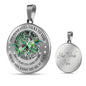 My Mind Still Talks To You Green Hummingbirds Tree Of Life SP2209021 Luxury Necklace with Back Engraving