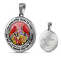 AG2508048 My Mind Still Talks To You Red Cardinals Flower Luxury Necklace with Back Engraving