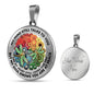 AG2408058 My Mind Still Talks To You Dragonflies Four Seasons Flower Luxury Necklace with Back Engraving