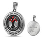 AG0608092 My Mind Still Talks To You Red Cardinals Black Celtic Knot Tree Of Life Luxury Necklace with Back Engraving