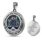 AG1208040 My Mind Still Talks To You Hummingbirds Silver Celtic Tree Of Life Luxury Necklace with Back Engraving