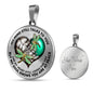 SP0109048 My Mind Still Talks To You Dragonflies Broken Heart Luxury Necklace with Back Engraving